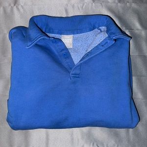 *SOLD* TNA Cozy Fleece Boyfriend Polo Sweatshirt - Size XS